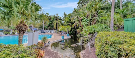 A heated pool