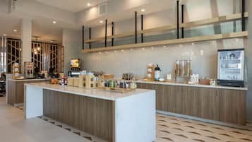 Free daily buffet breakfast