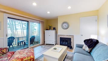 TV, fireplace, DVD player