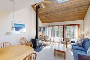 TV, fireplace, DVD player