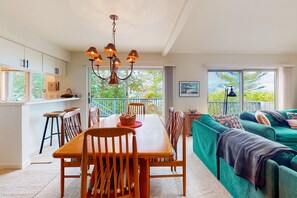 TV, fireplace, DVD player