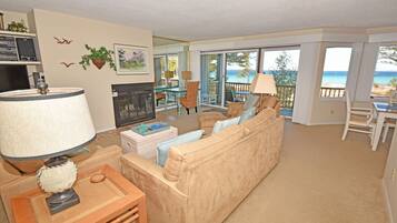 TV, fireplace, DVD player