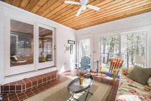 Interior - Spacious home with studio, lake access, sunroom, fireplace, W/D, & central AC (Glen Arbor)