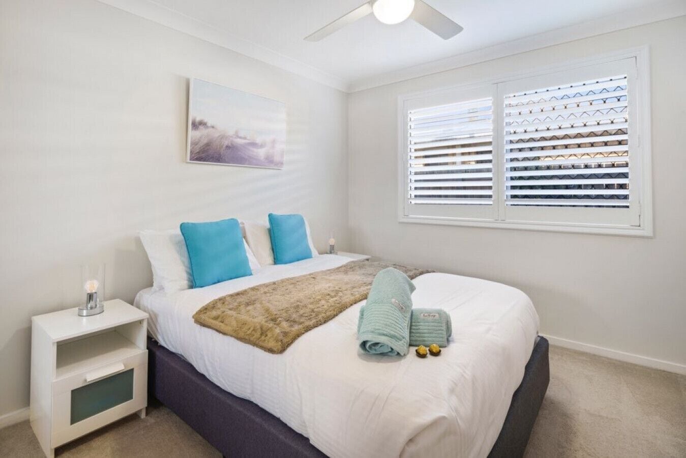 1 bedroom, desk, iron/ironing board, travel crib