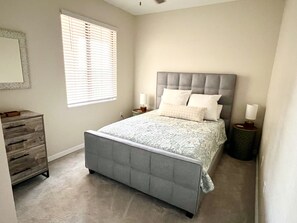 2 bedrooms, iron/ironing board, WiFi, bed sheets