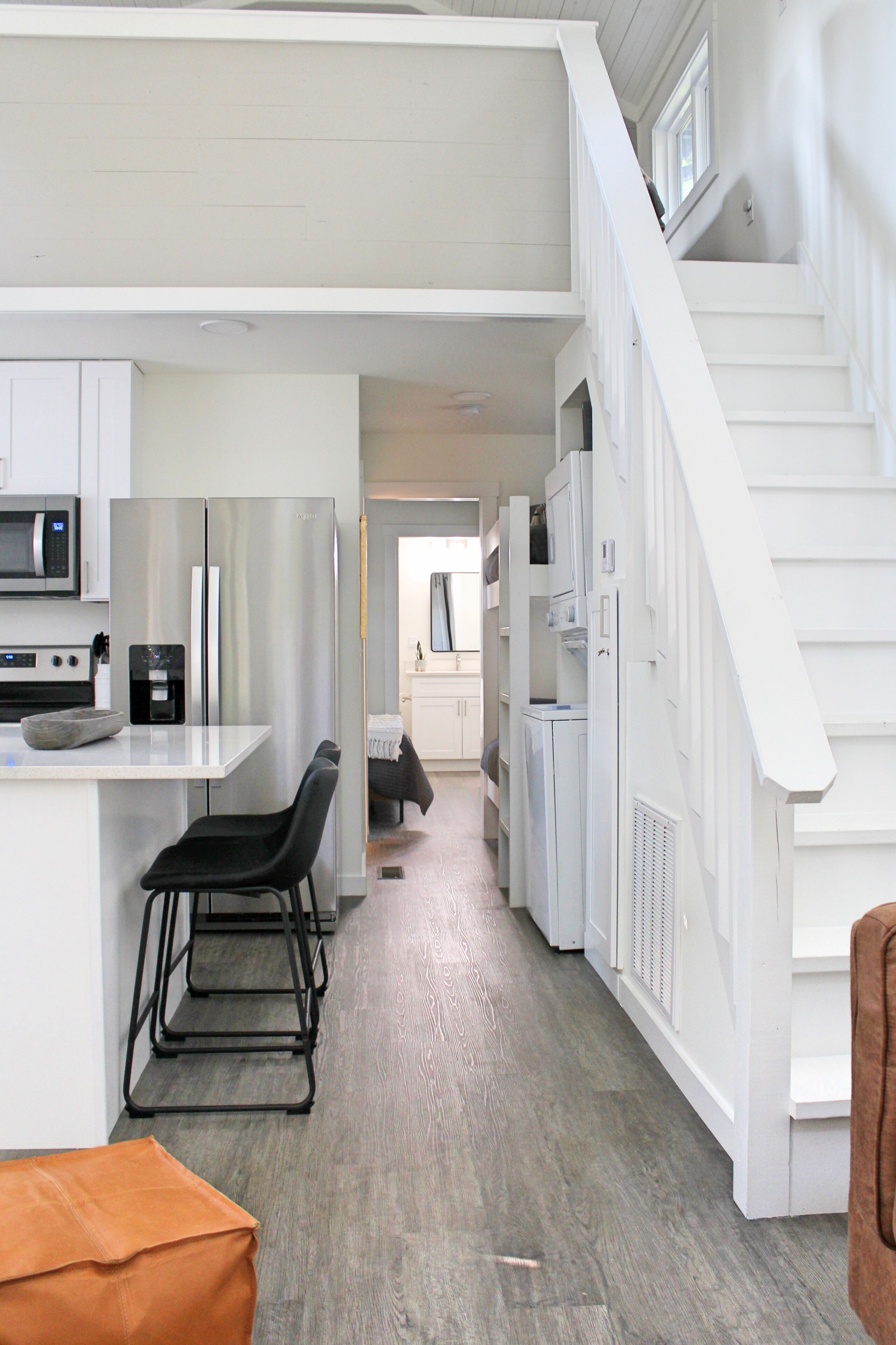 Tiny Home in the woods with Hot tub, swing and hiking trails