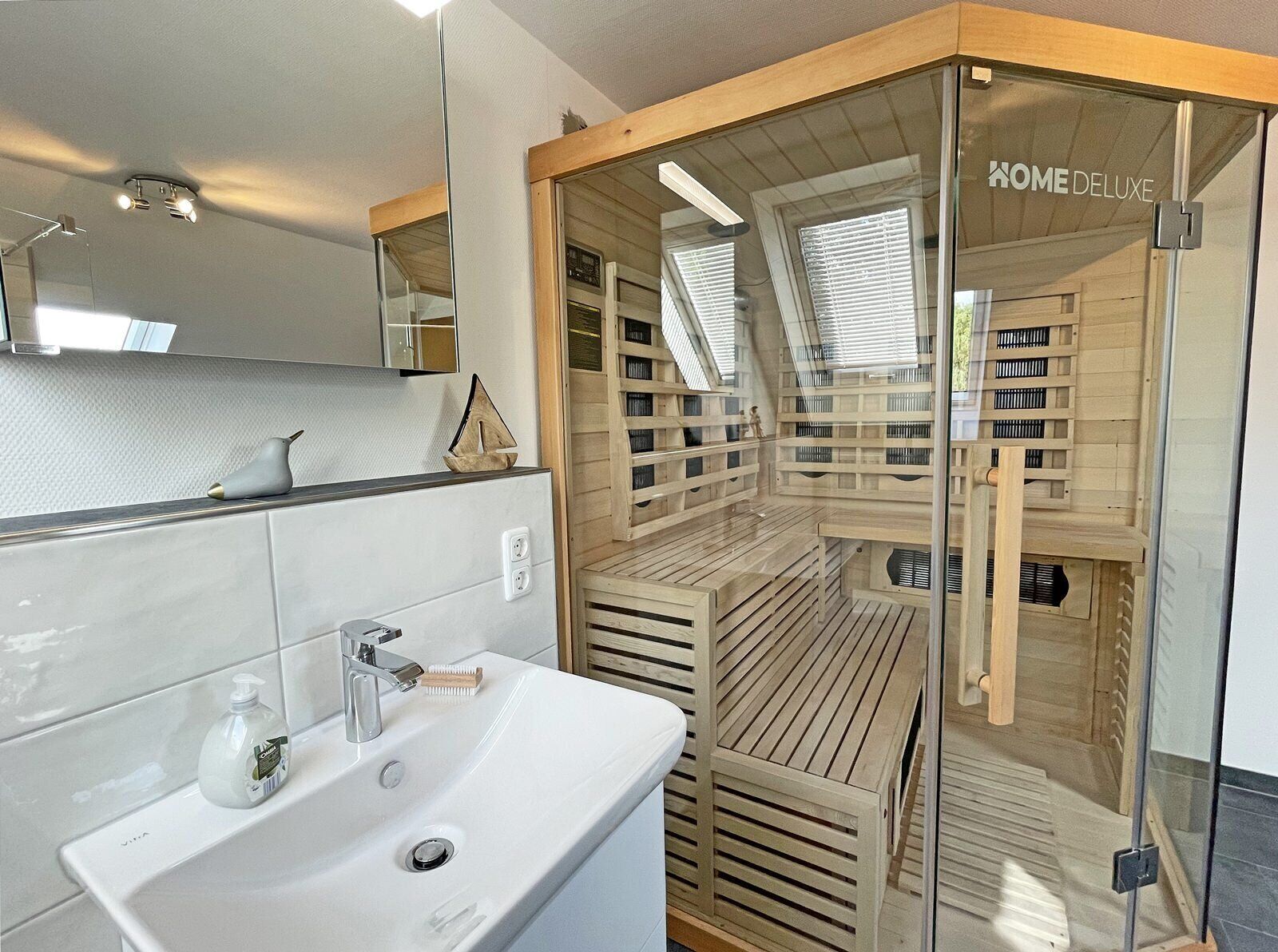 Hårtork och handdukar