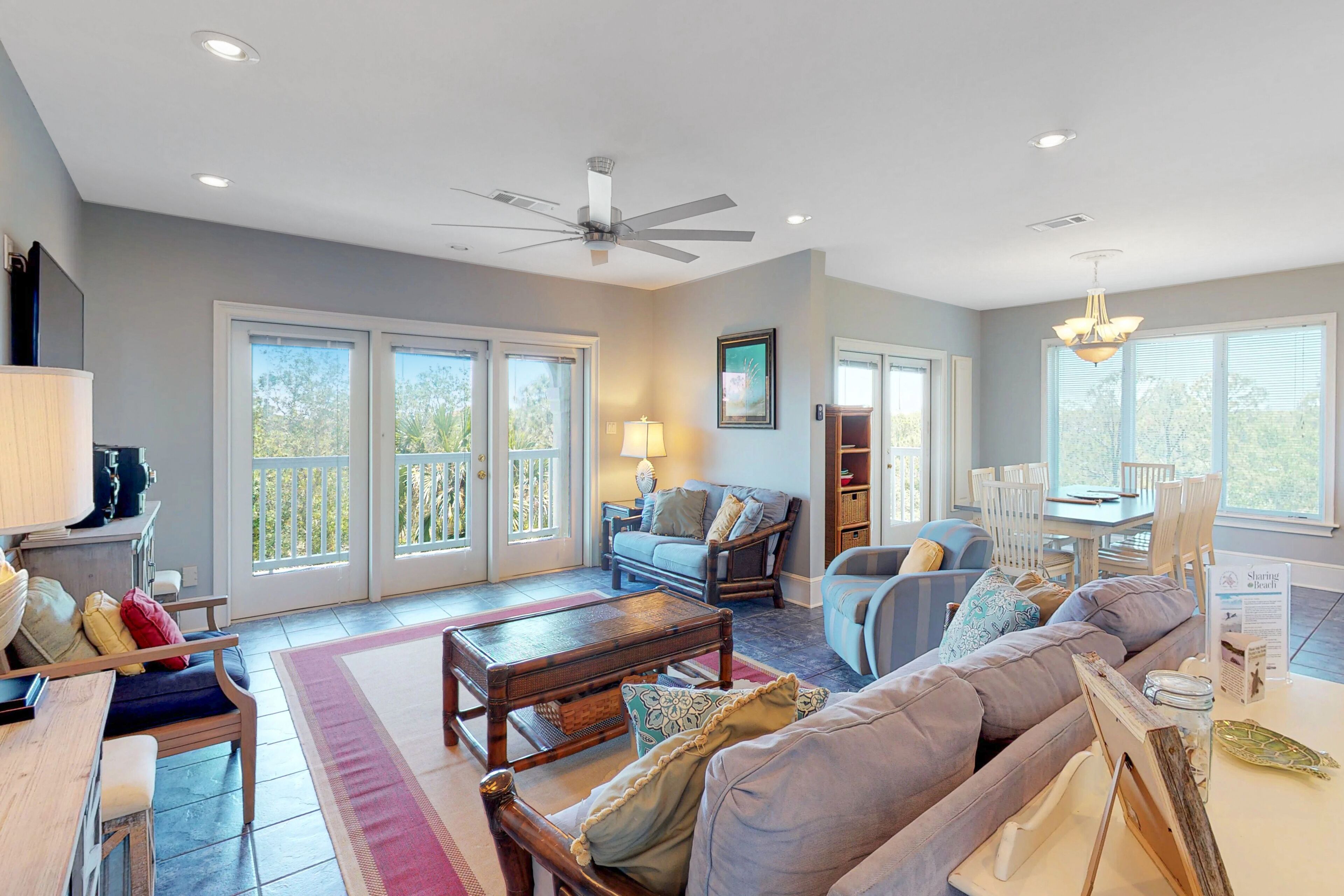 Dog-friendly home with beach gear, private & community pools, elevator, gym