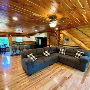 Smart TV, DVD player, books, video library