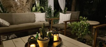 Chic Studio with Patio - Great Location, Safe, Fully Stocked for Your Stay