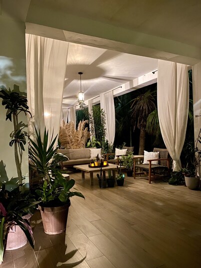 Designer Chic Suite w/ Green Patio & Free Bikes