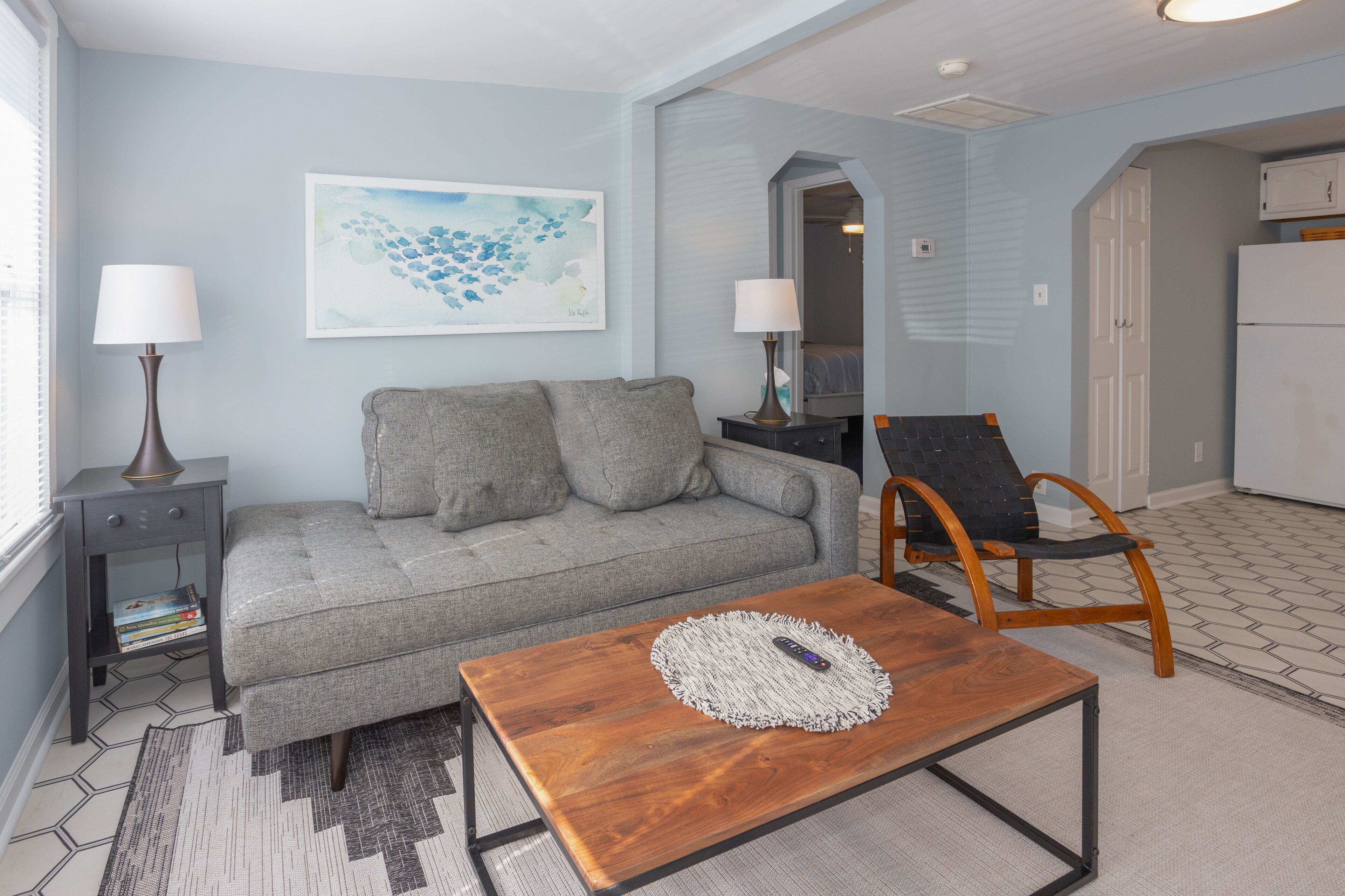 Duplex with central AC & WiFi - 240' to the beach- dog-friendly