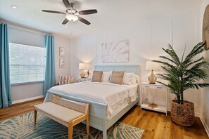 4 bedrooms, iron/ironing board, travel crib, WiFi