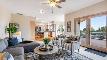 Télévision, cheminée, livres