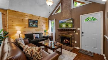 TV connectée, cheminée