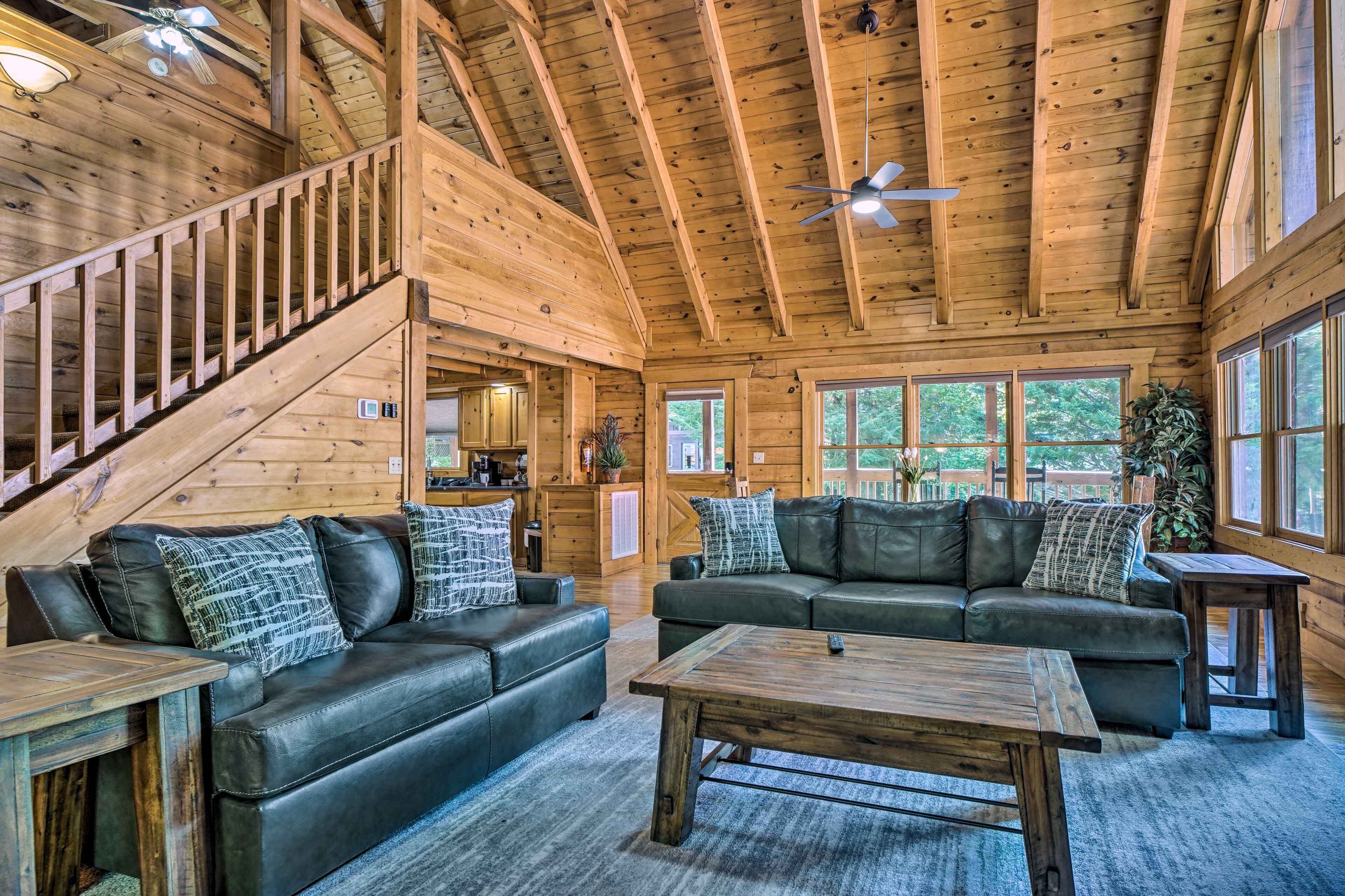 Family Cabin w/ Decks & Pool Access!