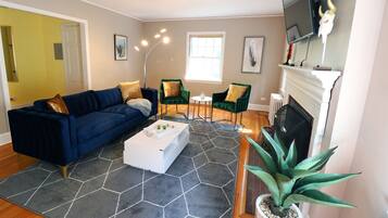 TV connectée, cheminée