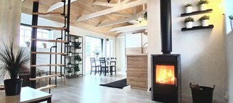 Guesthouse with loft at lake Skagern, Spa & Yoga