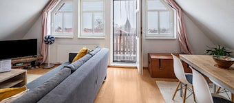 Apartment am Hainich (59m²) für 4 Personen mit Küche, Balkon, Parkplatz & Netflix