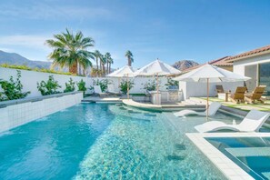 A heated pool