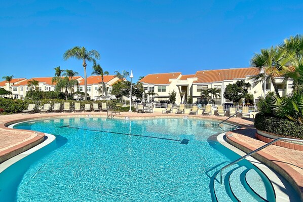 A heated pool