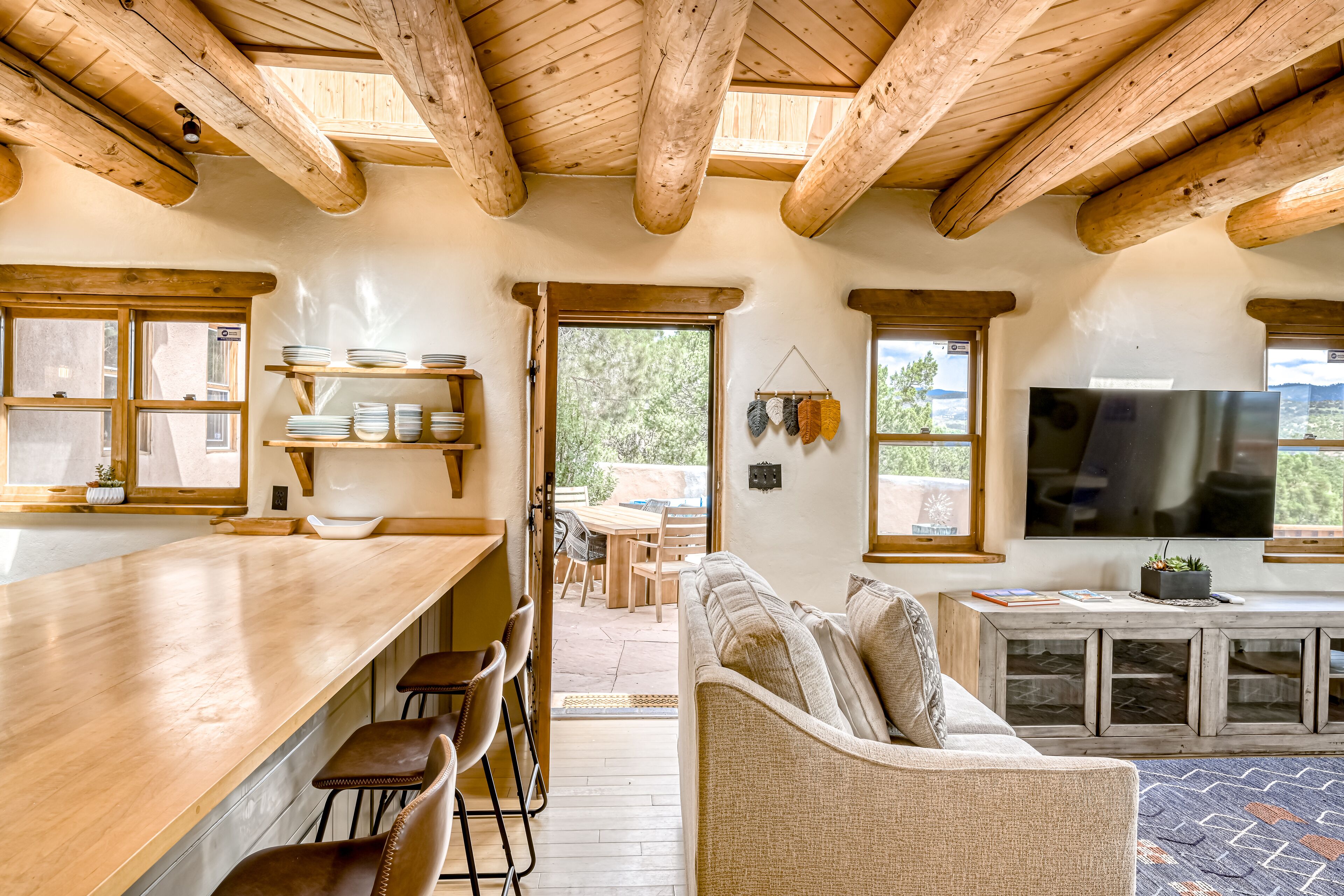 Exquisite home with hot tub, fireplace, mountain view, & washer/dryer