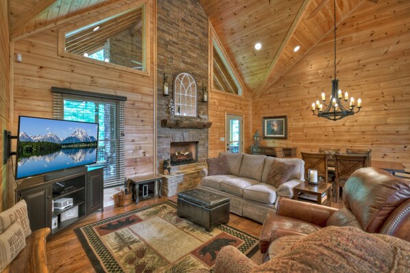 Televisión, chimenea y tenis de mesa 