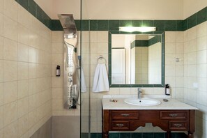 Bathtub, hair dryer, bidet