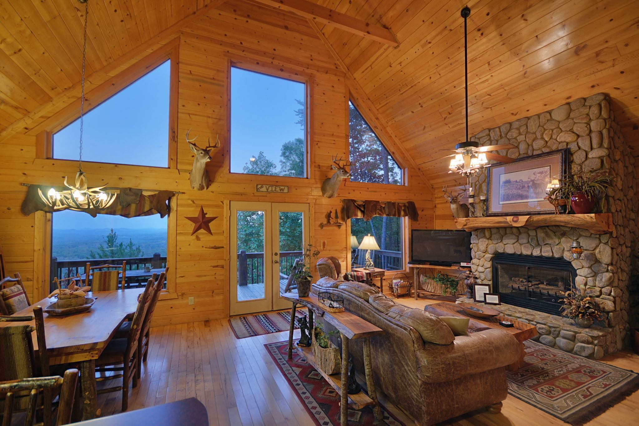 The View - Sweeping mountain views, gas fireplace, game room, hot tub
