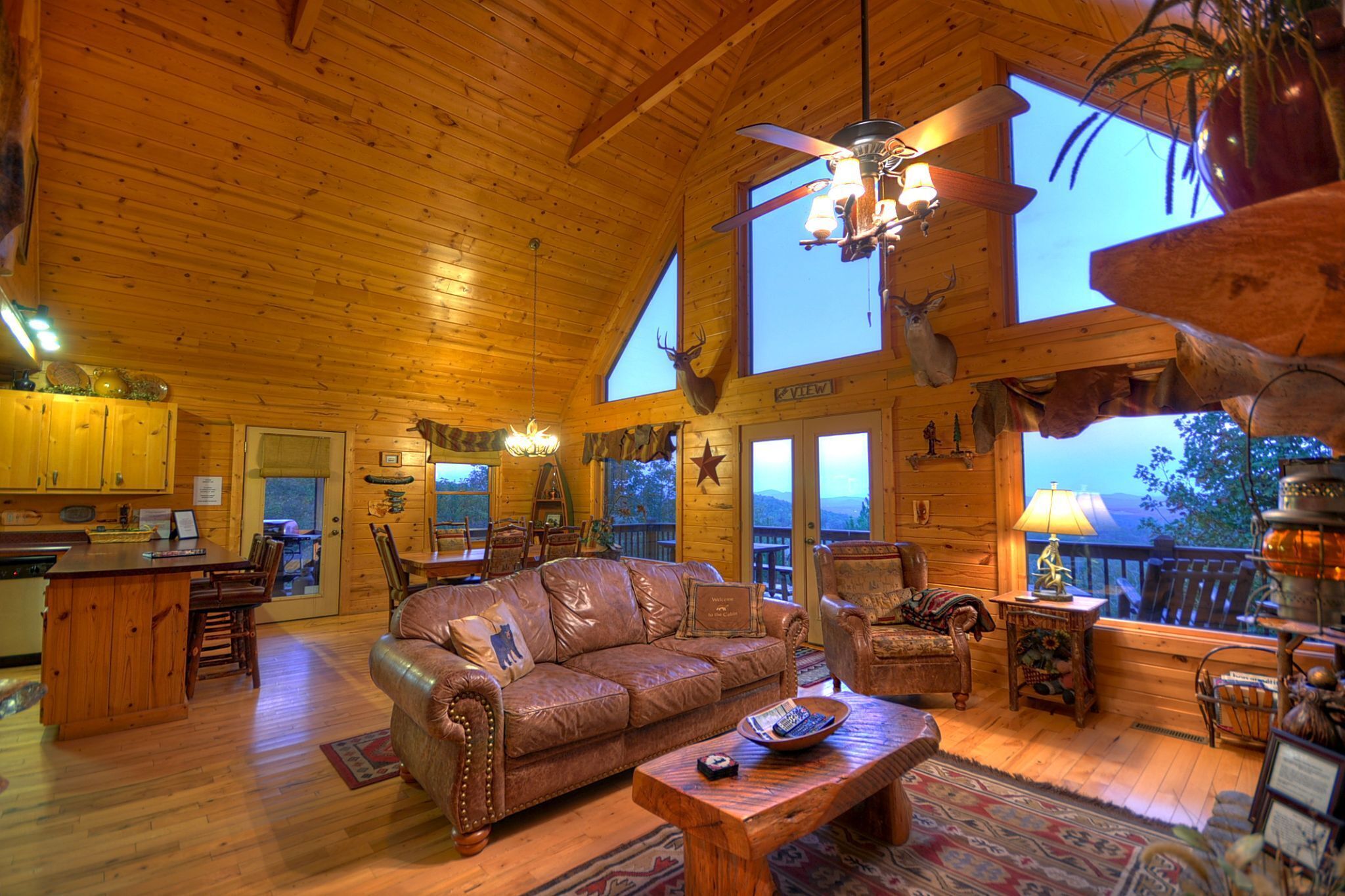 The View - Sweeping mountain views, gas fireplace, game room, hot tub