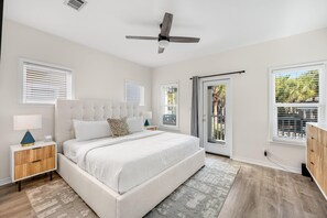 4 bedrooms, iron/ironing board, WiFi, bed sheets