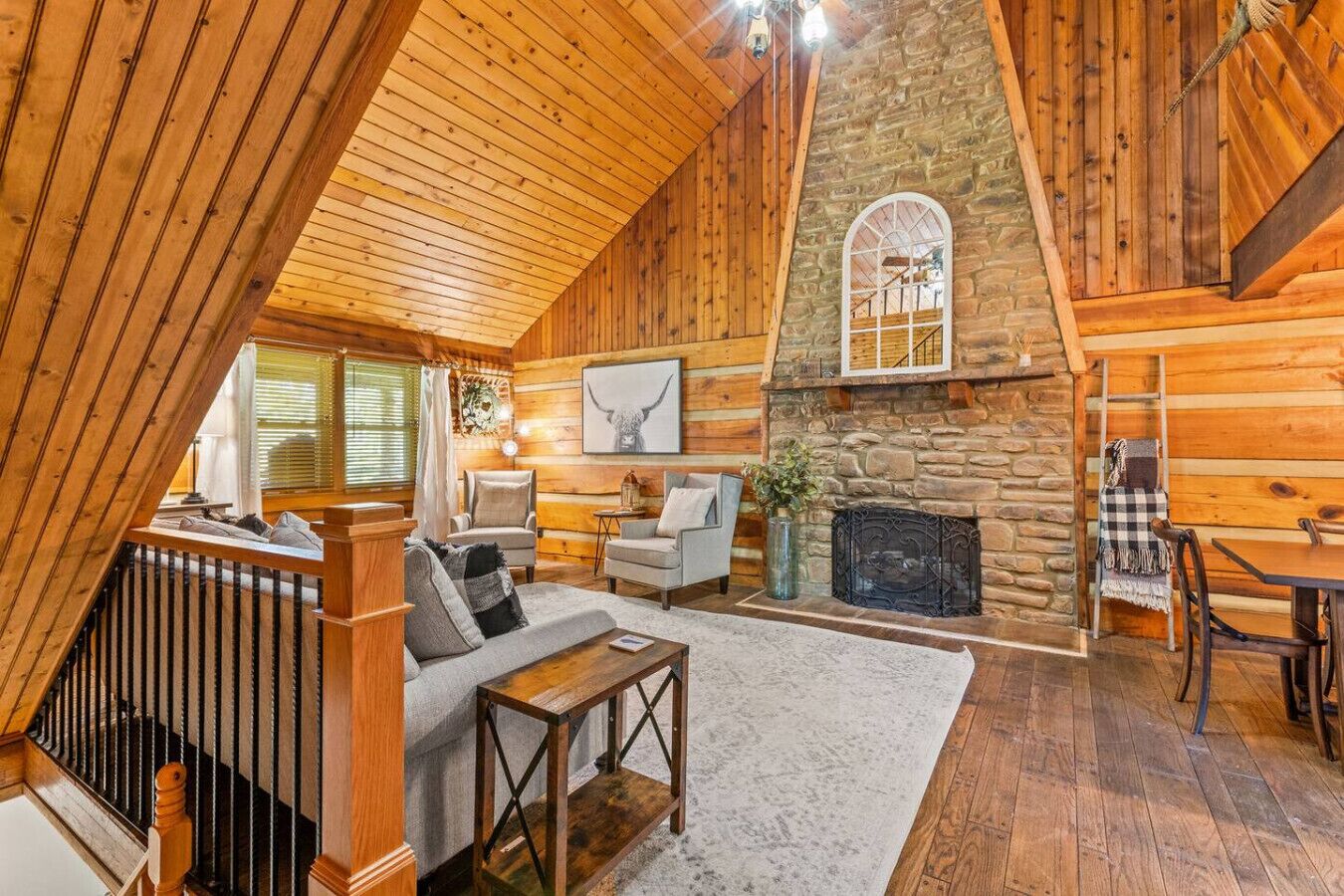 TV, fireplace, DVD player, table tennis