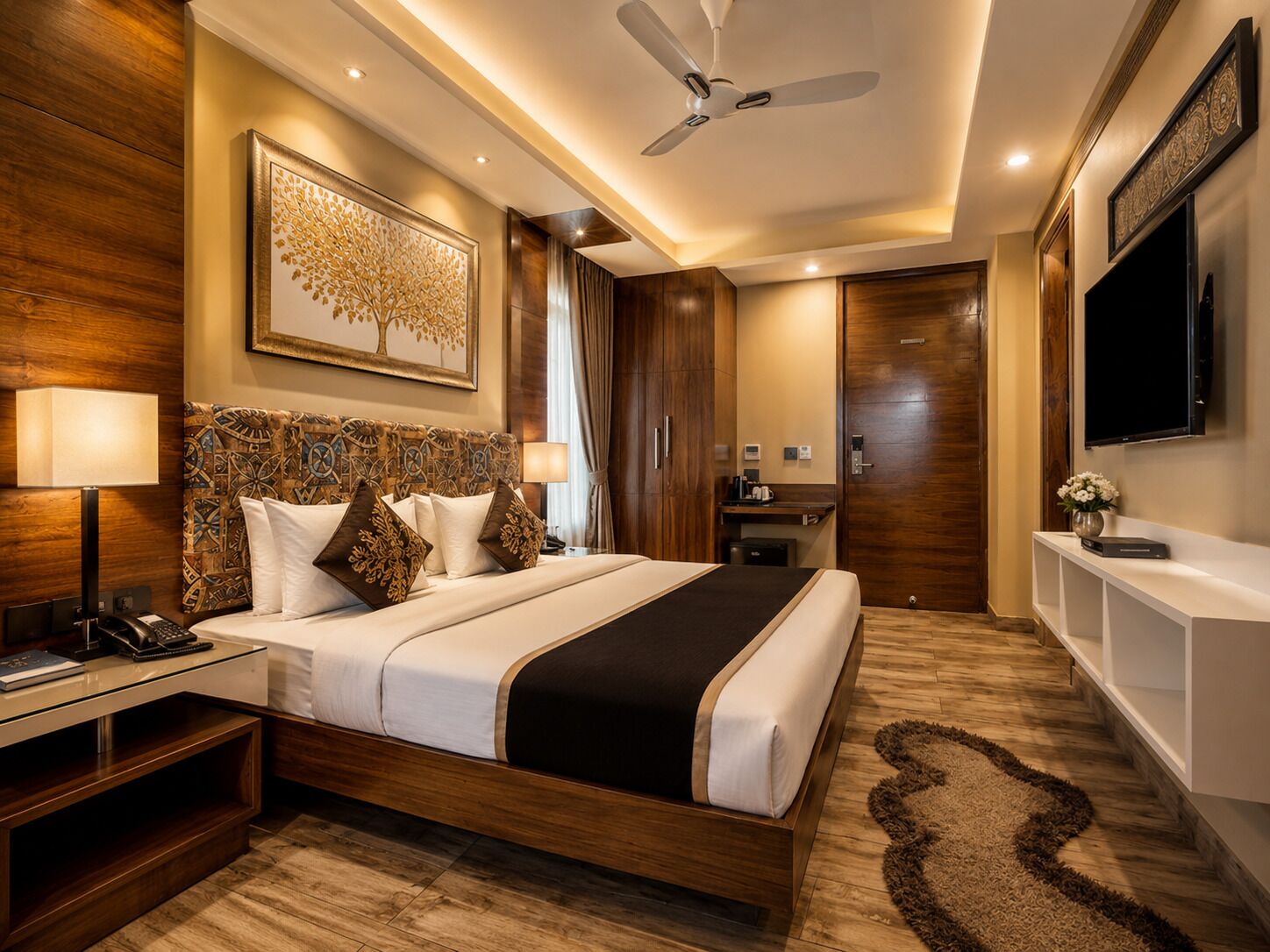 Suite estudio Deluxe | Ropa de cama de alta calidad y decoración individual