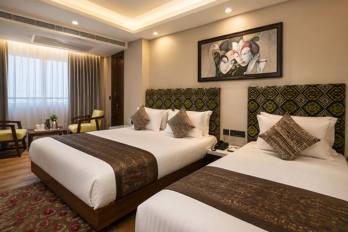 Standard Double Room | Premium bedding, desk, laptop workspace, soundproofing