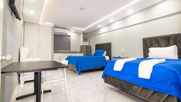 Pillow-top beds, individually decorated, individually furnished, desk