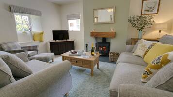 Télévision, cheminée