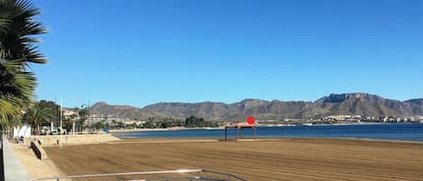 Beach nearby, sun-loungers