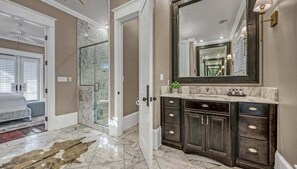 Bathtub, hair dryer, towels