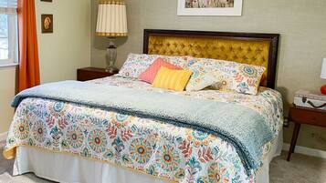 1 bedroom, iron/ironing board, travel crib, free WiFi