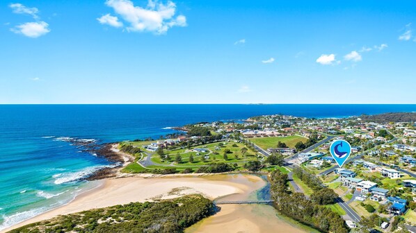 Enjoy stunning ocean views from this beachfront location.