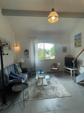 Télévision, lecteur de DVD, livres, chaßne hi-fi