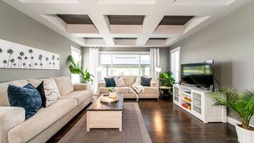 Smart TV, caminetto, Netflix, tavolo da calcetto