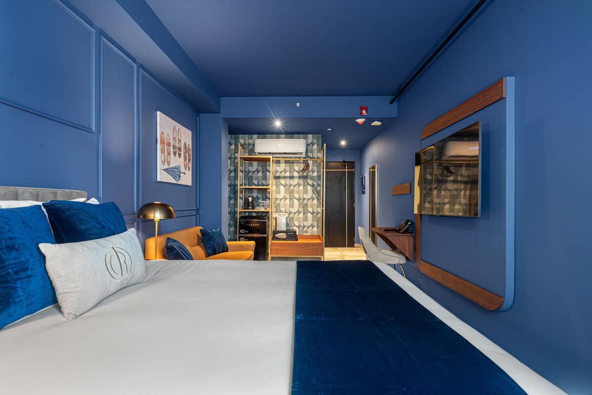 Klassieke kamer, 1 queensize bed | 2 slaapkamers, luxe beddengoed, pillowtop-bedden, een minibar