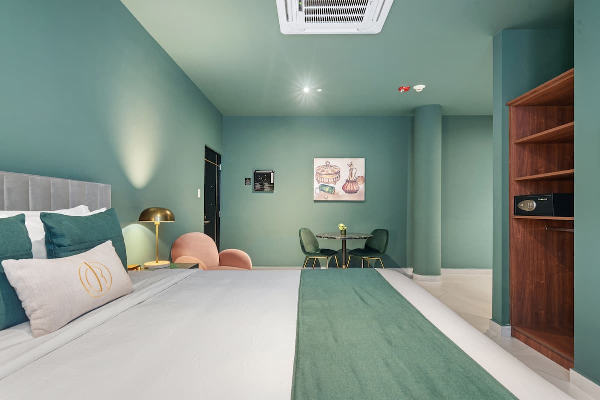 Elite suite | 2 slaapkamers, luxe beddengoed, pillowtop-bedden, een minibar