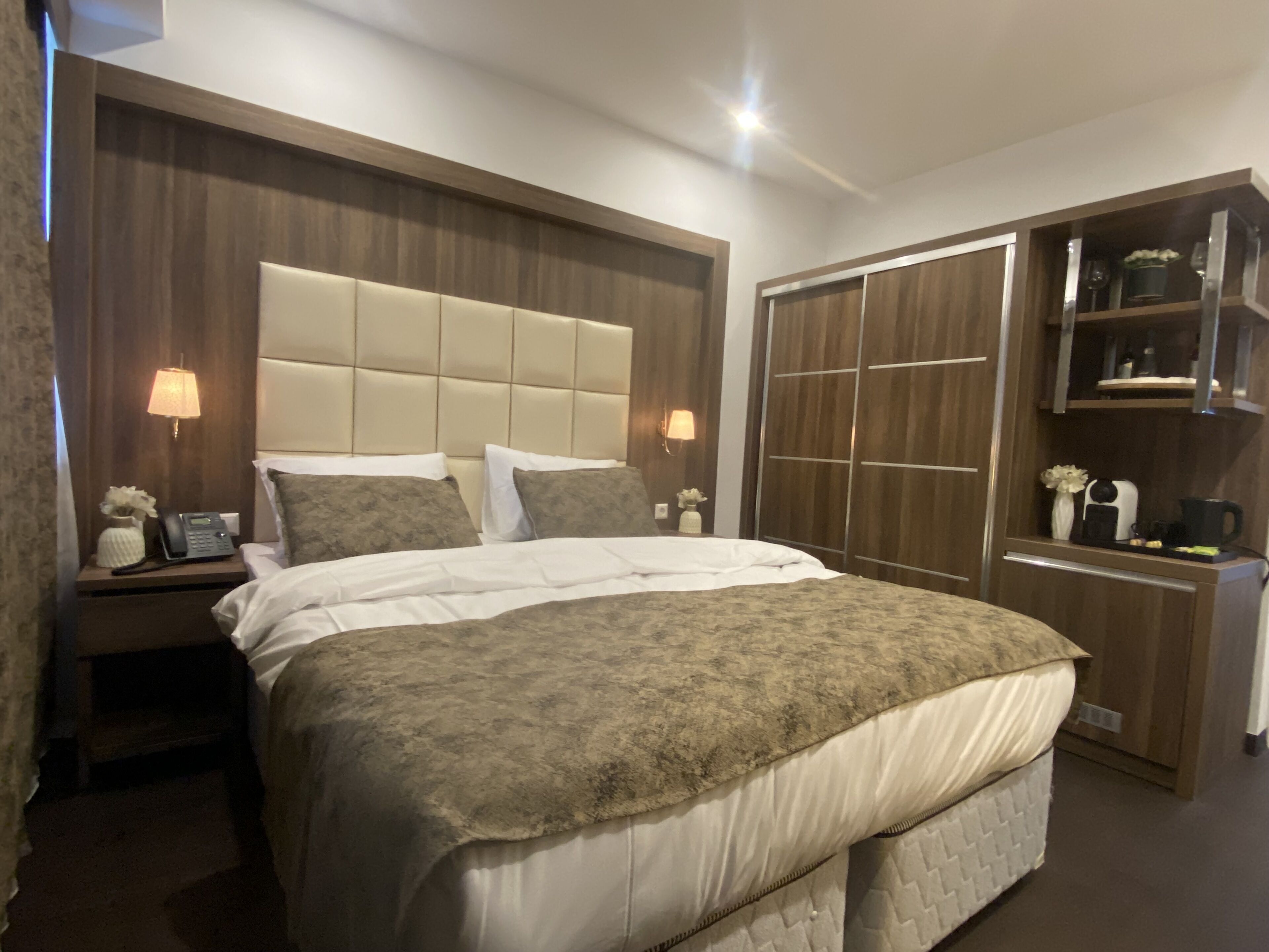 Hypo-allergenic bedding, individually decorated, individually furnished