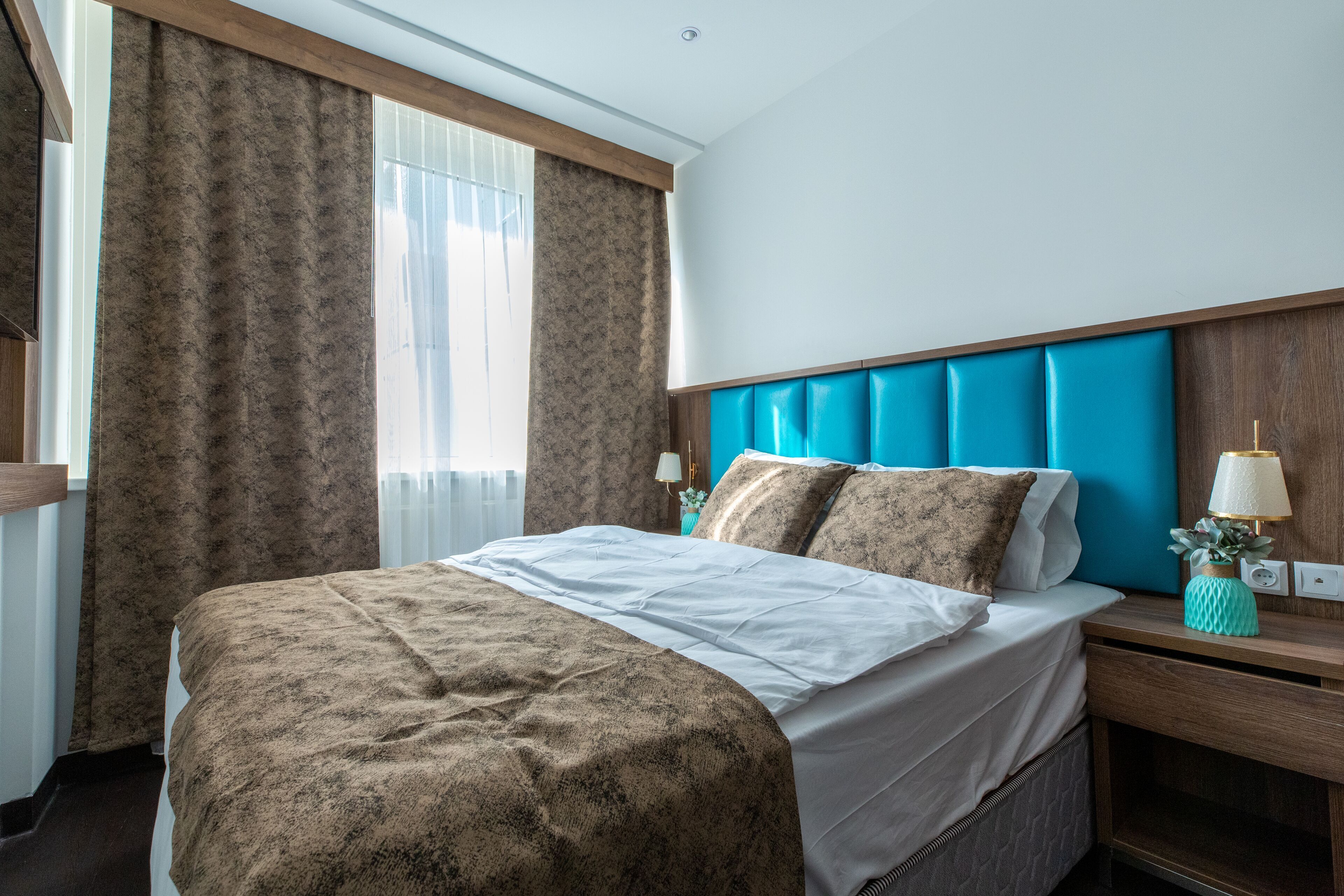 Hypo-allergenic bedding, individually decorated, individually furnished