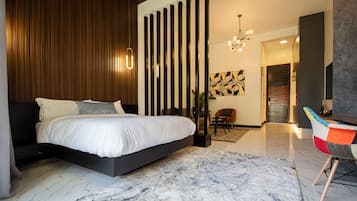 1 slaapkamer, een bureau, een strijkplank/strijkijzer, gratis wifi