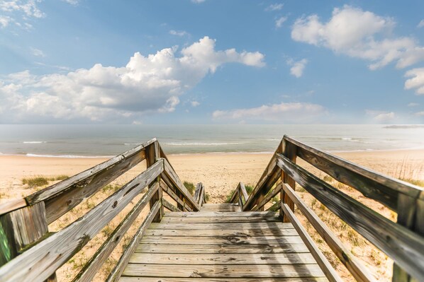 Tæt på stranden