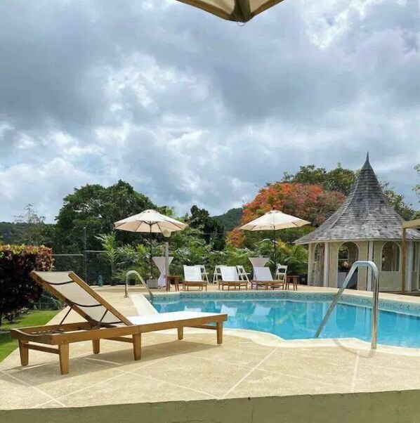 Outdoor pool - Bespoke Vacation Villa near Ocho Rios, Jamaica (Labyrinth)