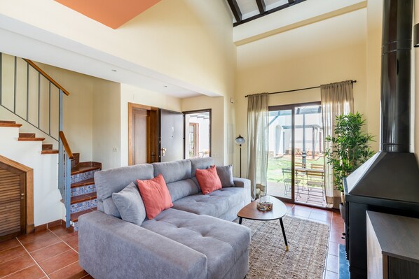 TV connectée, cheminée